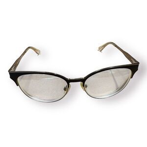 Tommy Hilfiger 1359 Black/Silver‎ Round Metal Frames Eyeglasses Half Rim
